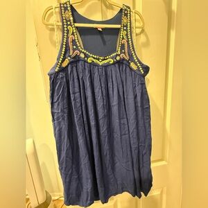 Lilly Pulitzer True Navy Lorna Trapeze Dress - XL